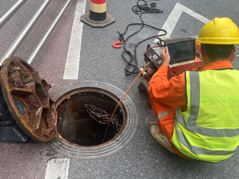 白马镇市政管道内窥检测